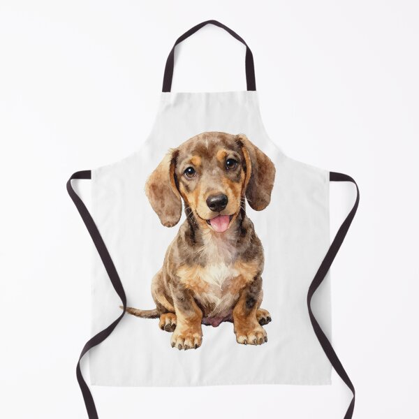 Item preview, Dachshund puppy chocolate and cream designed and sold by WildArtIT.