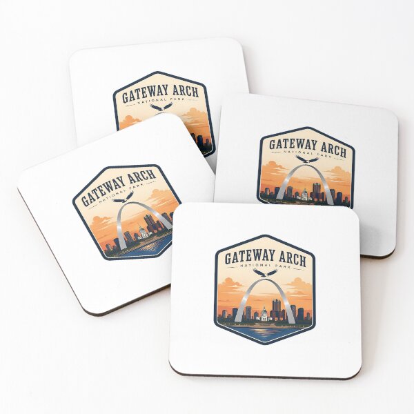 Item preview, Gateway Arch National Park Vintage Travel Badge designed and sold by TravelersGems.