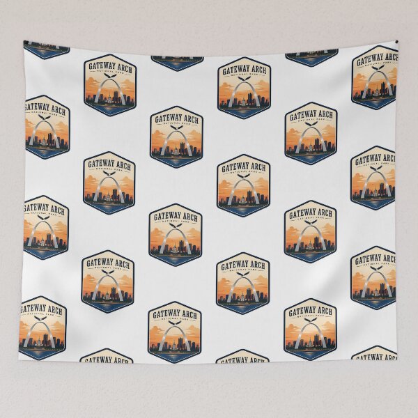 Item preview, Gateway Arch National Park Vintage Travel Badge designed and sold by TravelersGems.