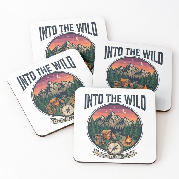 Item preview, Into The Wild Adventure T-Shirt | Vintage Camping Typography | Mountain Explorer Graphic Tee designed and sold by Faisal  Shah.