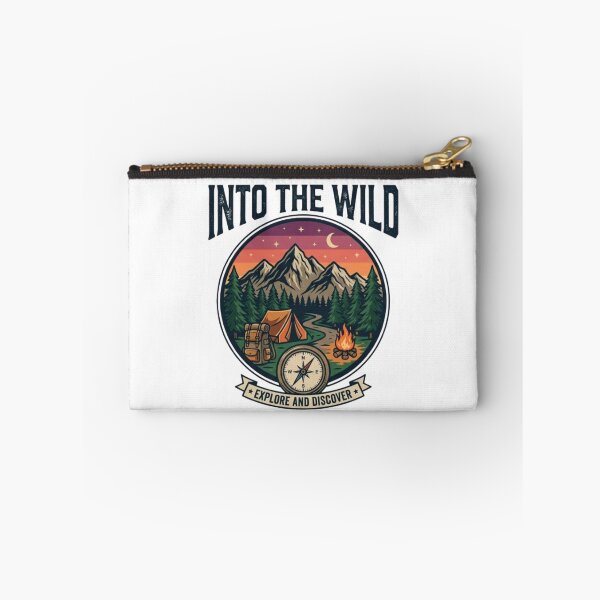 Item preview, Into The Wild Adventure T-Shirt | Vintage Camping Typography | Mountain Explorer Graphic Tee designed and sold by Faisal  Shah.