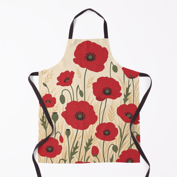Item preview, Red Poppy Flowers in Golden Wheat Field designed and sold by ML-Media.