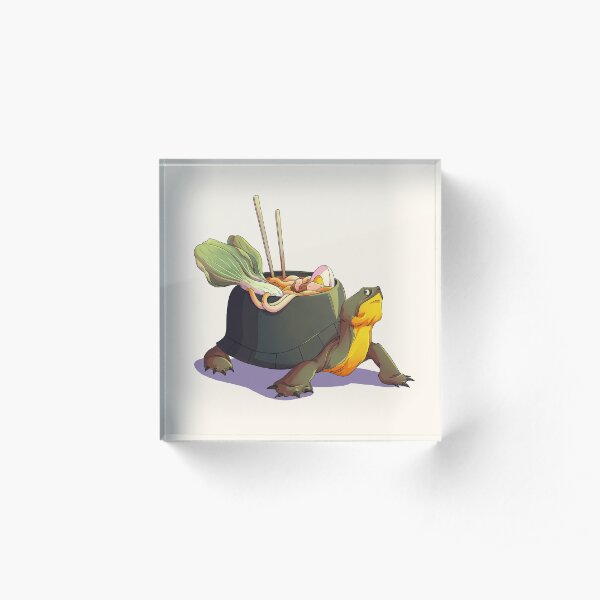Udon Turtle Acrylic Block