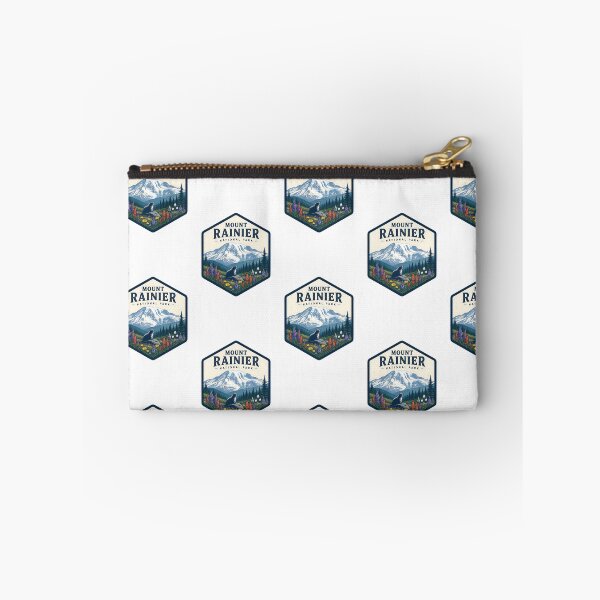 Item preview, Mount Rainier National Park Vintage Hiking Travel Badge designed and sold by TravelersGems.