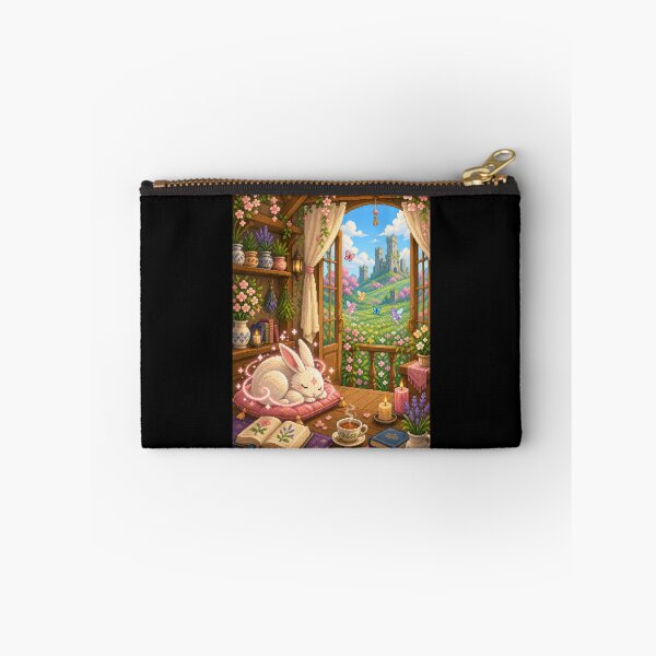 Item preview, Moonlit Rabbit in the Fairy Garden Cottage  designed and sold by Sketchlegacy.