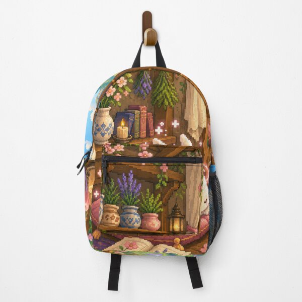 Item preview, Moonlit Rabbit in the Fairy Garden Cottage designed and sold by Sketchlegacy.