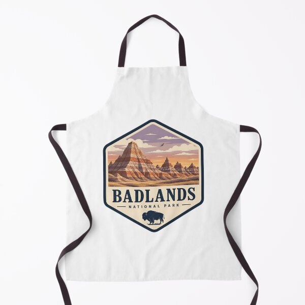 Item preview, Badlands National Park Vintage Hiking Travel Badge designed and sold by TravelersGems.