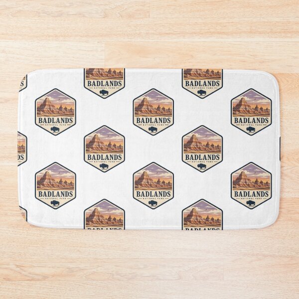 Item preview, Badlands National Park Vintage Hiking Travel Badge designed and sold by TravelersGems.