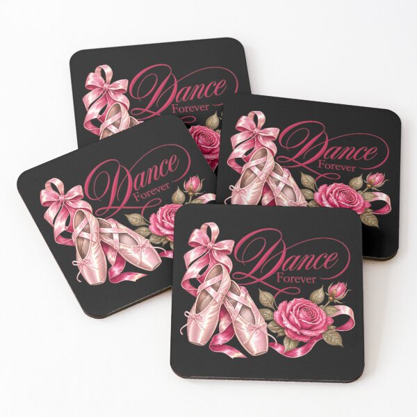 Item preview, Dance Forever Ballatore Ballet Shoes with Pink Roses | Feminine Ballerina Aesthetic designed and sold by QuirkyCloud Designs.