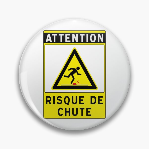Item preview, Warning Sign - Risk of Slips, Trips and Falls - Safety and Prevention designed and sold by Panneaux et signalisations - NPOITEVIN.