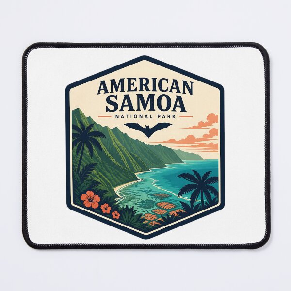 Item preview, National Park of American Samoa Vintage Travel Badge designed and sold by TravelersGems.