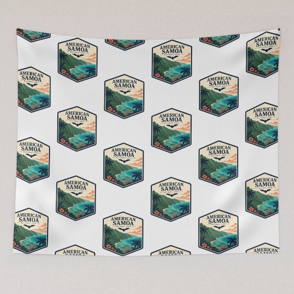 Item preview, National Park of American Samoa Vintage Travel Badge designed and sold by TravelersGems.