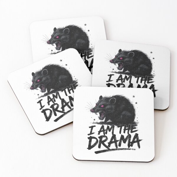 Item preview, Unhinged Opossum Villain Era Shirt Funny I AM THE DRAMA Black Opossum Shirt - Angry PossumMain Character Dark Academia Gift designed and sold by HealingEraInk.