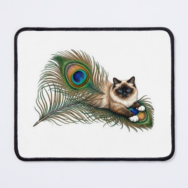 Item preview, Birman Cat Peacock Feather designed and sold by PrintforDesign.