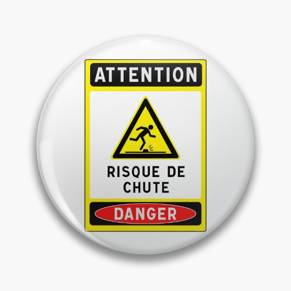 Item preview, Warning Sign - Risk of Slips, Trips and Falls - Safety and Prevention designed and sold by Panneaux et signalisations - NPOITEVIN.