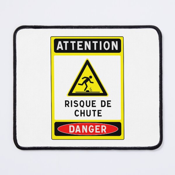 Item preview, Warning Sign - Risk of Slips, Trips and Falls - Safety and Prevention designed and sold by Panneaux et signalisations - NPOITEVIN.