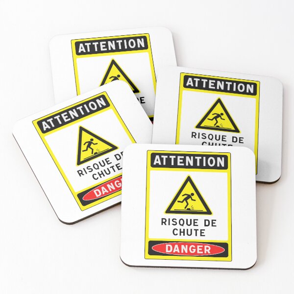 Item preview, Warning Sign - Risk of Slips, Trips and Falls - Safety and Prevention designed and sold by Panneaux et signalisations - NPOITEVIN.