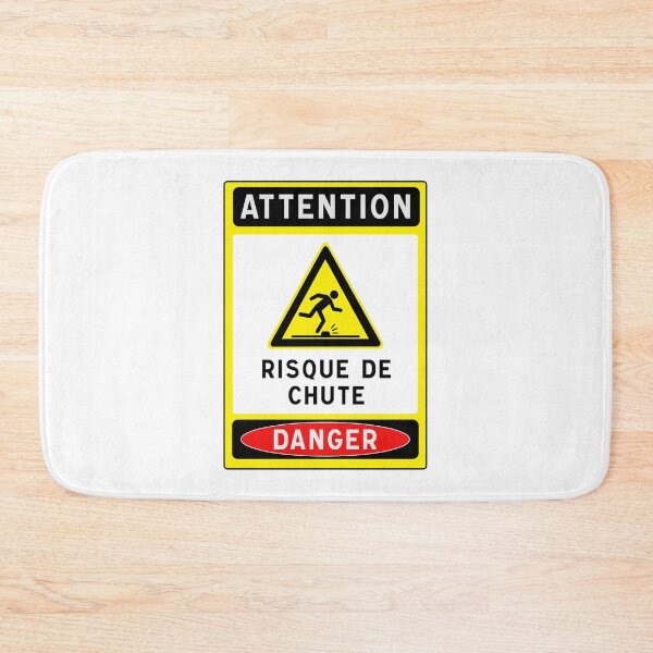 Item preview, Warning Sign - Risk of Slips, Trips and Falls - Safety and Prevention designed and sold by Panneaux et signalisations - NPOITEVIN.