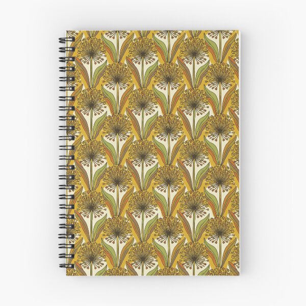 Item preview, Retro Allium Flower Vintage 70s Mid-Century Modern Botanical Art designed and sold by OddlySticky.