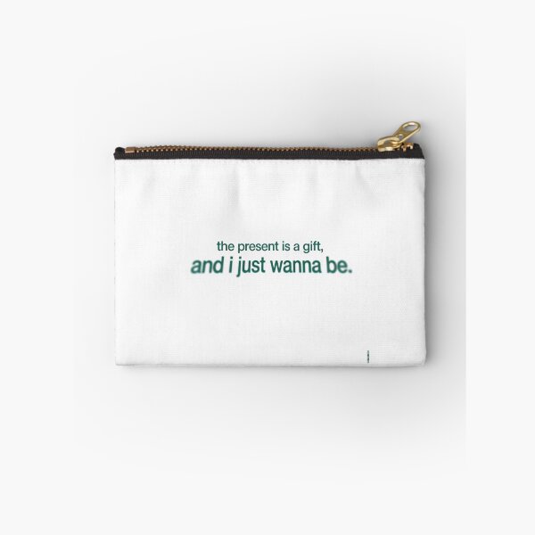 Item preview, The Present Is A Gift - Common Minimalist Green Type designed and sold by Enea Kelo.