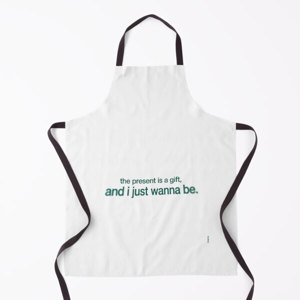 Item preview, The Present Is A Gift - Common Minimalist Green Type designed and sold by Enea Kelo.