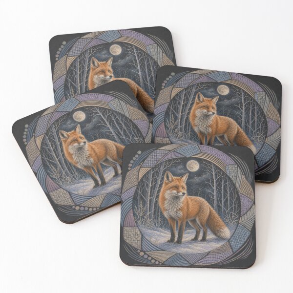 Item preview, Red Fox Winter Compassion Art designed and sold by VerdantStudio.