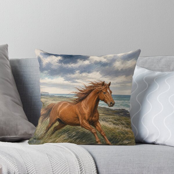 Item preview, Free Horse Coastal Heath Illustration designed and sold by VerdantStudio.
