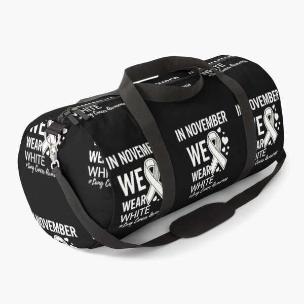 Item preview, IN NOVEMBER WE WEAR WHITE Lung Cancer Awareness designed and sold by jkrphoto.