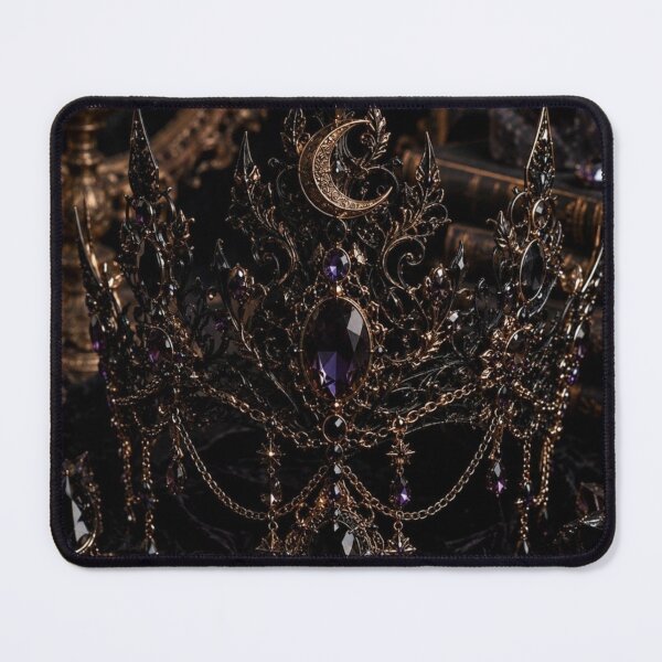 Item preview, Gothic Moon Crown Black Crystal designed and sold by VelarisMoon.