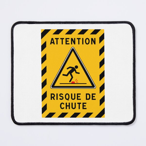 Item preview, Warning Sign - Risk of Slips, Trips and Falls - Safety and Prevention designed and sold by Panneaux et signalisations - NPOITEVIN.