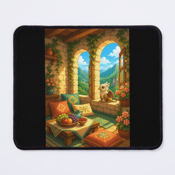 Item preview, Young Griffin in the Sunlit Mountain Lodge designed and sold by Sketchlegacy.