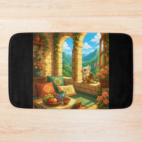 Item preview, Young Griffin in the Sunlit Mountain Lodge  designed and sold by Sketchlegacy.