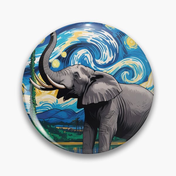 Item preview, Starry Night Elephant – Jungle Dream Oasis v2 designed and sold by DBWStudios.