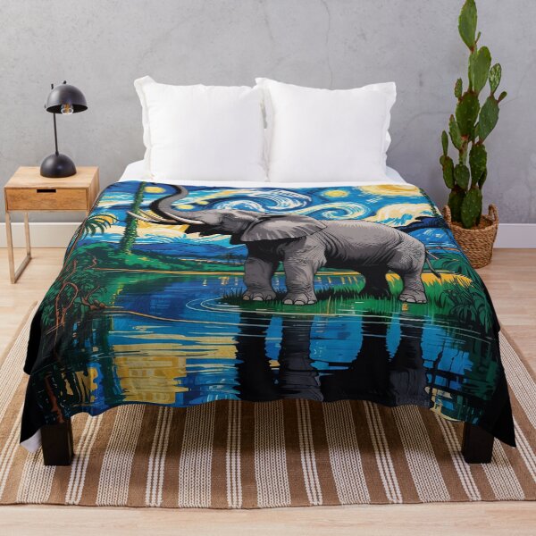 Item preview, Starry Night Elephant – Jungle Dream Oasis v2 designed and sold by DBWStudios.