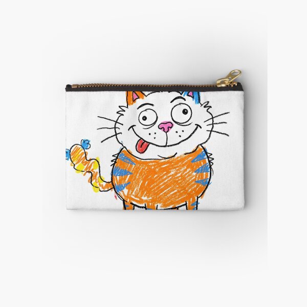 Item preview, Silly Doodle Cat Funny Scribble Drawing designed and sold by AEVORI.