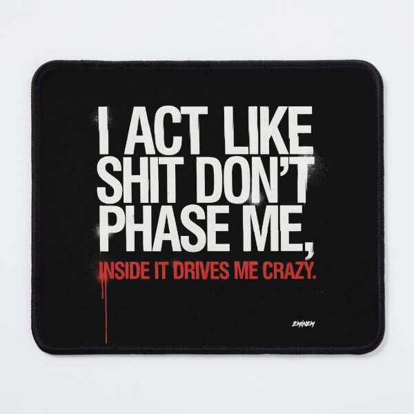 Item preview, Eminem Drives Me Crazy Quote - Spray Paint Drip Typography designed and sold by Enea Kelo.