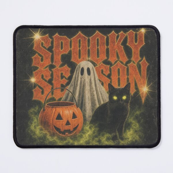 Item preview, Vintage Retro Spooky Season Ghost Black Cat designed and sold by NSB-Design.