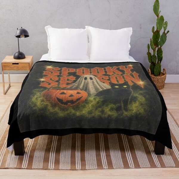Item preview, Vintage Retro Spooky Season Ghost Black Cat designed and sold by NSB-Design.