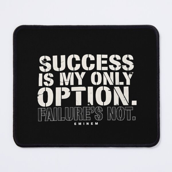 Item preview, Success Is My Only Option - Eminem Ghost White Stencil Text designed and sold by Enea Kelo.