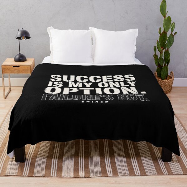 Item preview, Success Is My Only Option - Eminem Ghost White Stencil Text designed and sold by Enea Kelo.