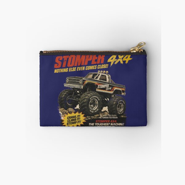 Item preview, Stomper 4X4 Monster Truck T-Shirt Retro Stripes, Racing Graphic. designed and sold by BlueLineLAX.