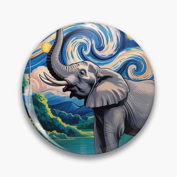 Item preview, Starry Night Elephant – Jungle Dream Oasis v3 designed and sold by DBWStudios.