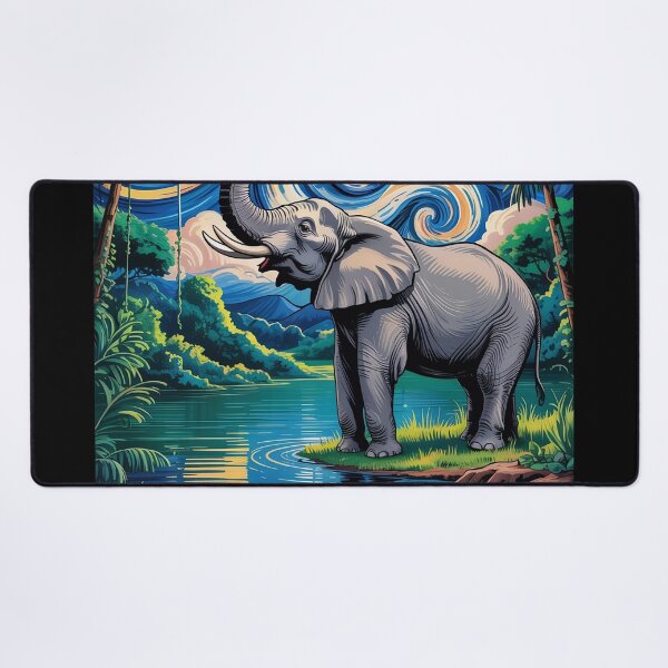 Item preview, Starry Night Elephant – Jungle Dream Oasis v3 designed and sold by DBWStudios.