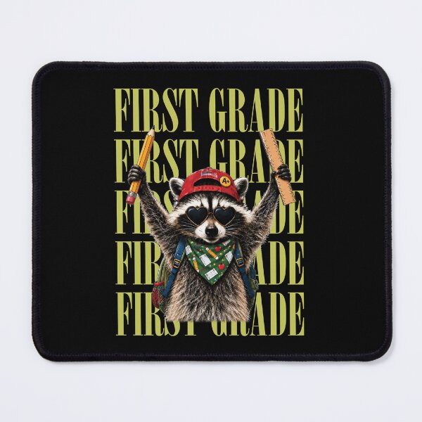 Item preview, Funny Raccoon First Grade Back to School designed and sold by Judestudio.
