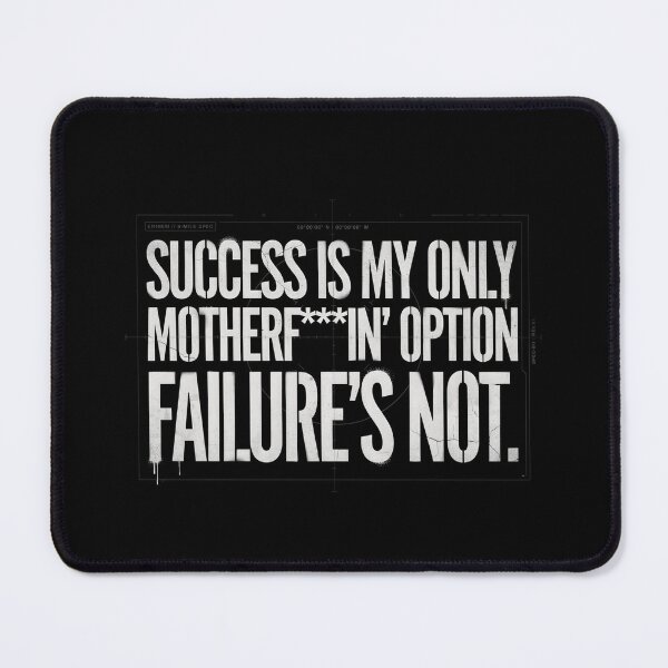 Item preview, Success Is My Only Option - Eminem Ghost White Stencil Text designed and sold by Enea Kelo.