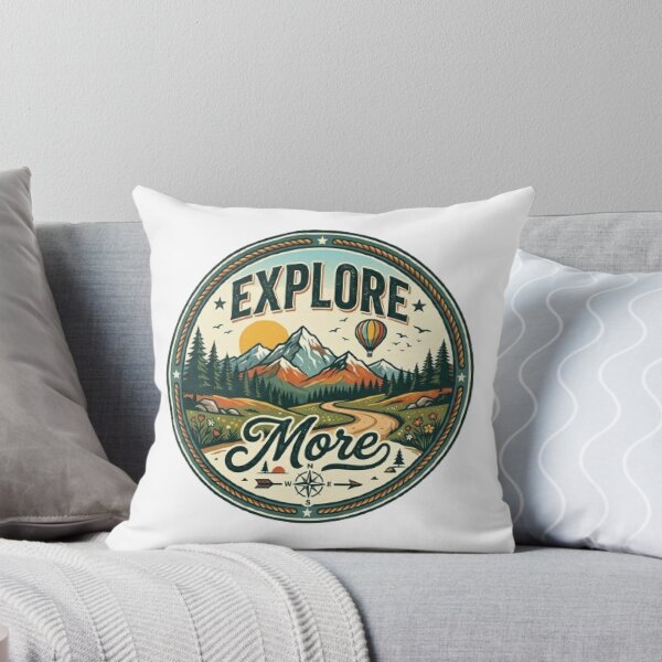 Item preview, Explore More Adventure T-Shirt | Vintage Travel Typography | Mountain Explorer Graphic Tee designed and sold by Faisal  Shah.