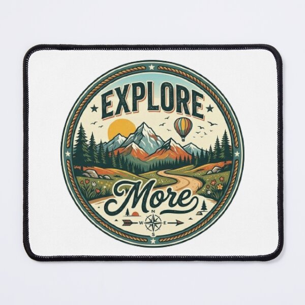 Item preview, Explore More Adventure T-Shirt | Vintage Travel Typography | Mountain Explorer Graphic Tee designed and sold by Faisal Shah.
