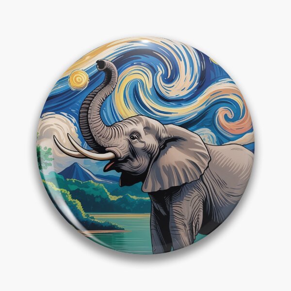 Item preview, Starry Night Elephant – Jungle Dream Oasis v4 designed and sold by DBWStudios.
