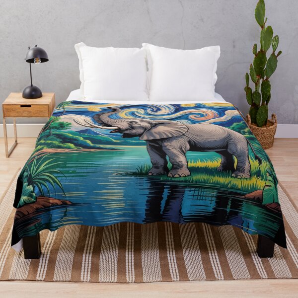 Item preview, Starry Night Elephant – Jungle Dream Oasis v4 designed and sold by DBWStudios.