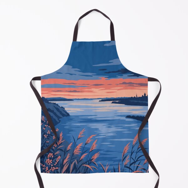 Item preview, Serene Sunset over Dnieper River Ukraine designed and sold by ML-Media.